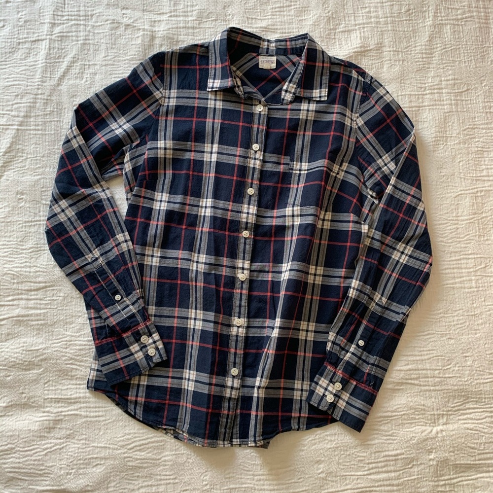 J. Crew Plaid Button Down Shirt